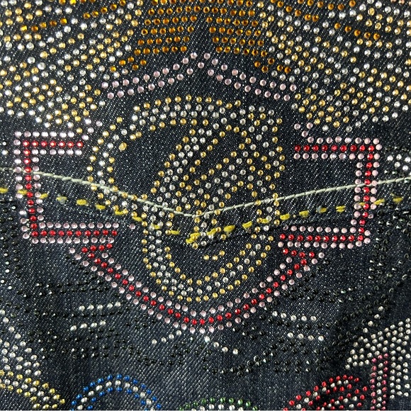 COOGI | Cropped Embellished Denim Jacket - Picture 9 of 16